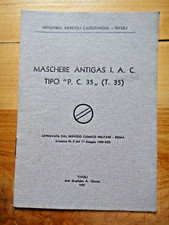 1937-MASCHERE ANTIGAS I. A. C. TIPO "P. C. 35" (T 35)-Militaria-TIVOLI+