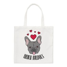 Love Bulldog Francesi Regolare Borsa Grande Cani Cucciolo Cane Divertente Spalla