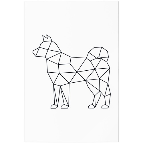 Shiba inu stile - shiba, origami