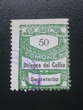 Marca Comune DOLEGNA DEL COLLIO Gorizia Lire 50 Segreteria. VEDI TUTTE LE FOTO