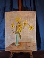 Dipinto a Olio Su Tavola In