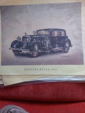 Foglio artistico auto d'epoca