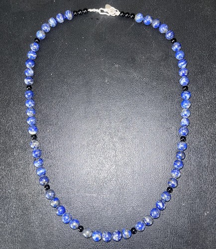 Collana lapislazzuli 925 - lapislazzuli, (7mm)