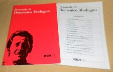 DOMENICO MODUGNO    SONG BOOK CON 16 CANZONI