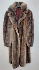  cappotto feltro pelliccia vintage saint laurent rive gauche anni 70 