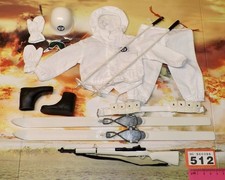 Guanti casco bastoncini sci