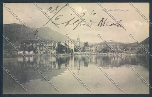 Verbania omegna postcard - verbania,