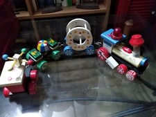 Gioco Giocattolo Vintage Trenino In Legno 