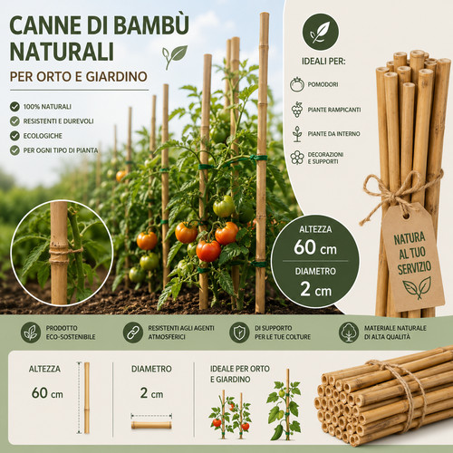 Lotto canne bambù - lotto, naturale