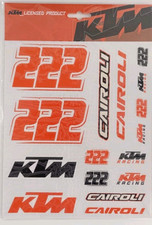 Adesivi adesivi adesivi ""Antonio tony cairoli 222" ktm mx