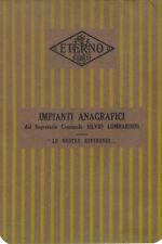 ETERNO IMPIANTI ANAGRAFICI Forlì 1930 Mobili Ufficio Schedari CATALOGO VINTAGE