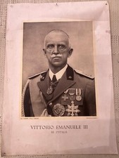 STAMPA FOTOGRAFICA VITTORIO EMANUELE III