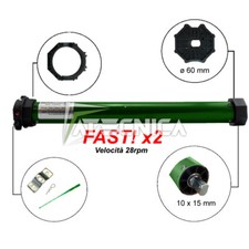 Motore per tapparelle Indem MT20 Nm 40kg VELOCE x2 28 gir min automazione