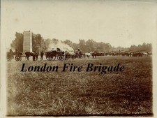 Scarce original photograph, London Fire Brigade training exercise  1895ca.
