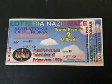 BIGLIETTO LOTTERIA MARATONA DI