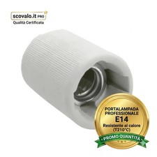 Portalampada E14 Ceramica