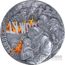 Moneta argento FIREFIGHTERS 2 oz 5$ Niue 2025