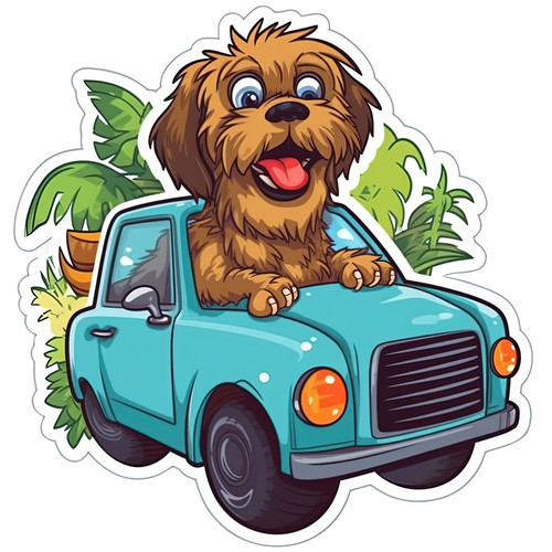 Adesivo auto per cani - , carini
