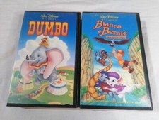 Videocassette Vhs Walt Disney I Classici DUMBO-BIANCA E BERNIE ??