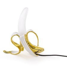 Seletti - Banana Lamp - LOUIE - colore oro -  design Studio Job Smeets