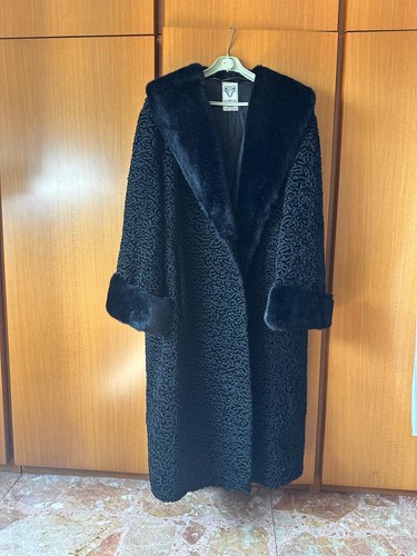 Cappotto donna astrakan - astrakan, nero