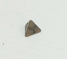 DADO da Gioco a 4 facce (Piramide) in METALLO cm 1,4 per Lato