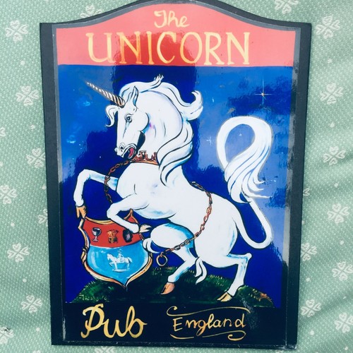 Pub sign the unicorn - pub, 10"