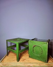 Coppia Di Sgabelli Industriali Industrial Vintage Arredo