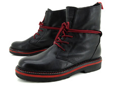 Stivaletti Biker In Pelle Nera