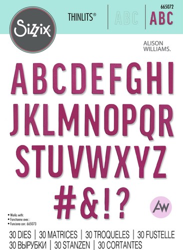 Nuovo alfabeto audace - , sizzix