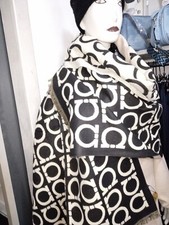 Sciarpa Sciarpone Nero Beige