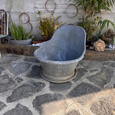 Antica Vasca Da Bagno Di Zinco