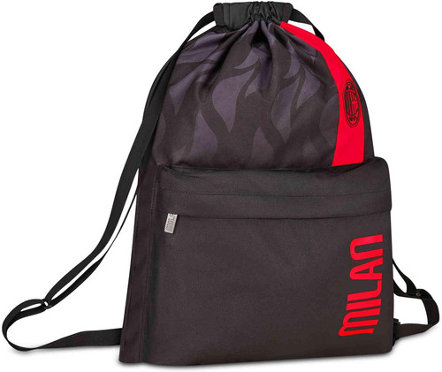 Sacca sportiva milan nero - sacca,