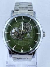Incredibile Orologio da Polso Uomo Maserati Automatico Quadrante Scheletro Quadrante Verde