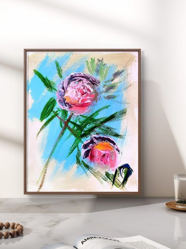 Quadro astratto tela pop - astratto, su
