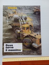 Caterpillar produzione pale gommate 1982 depliant italiano originale