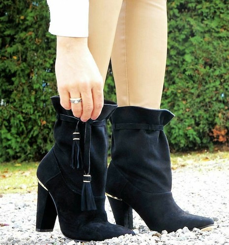 Zara camoscio nero pelle - zara,