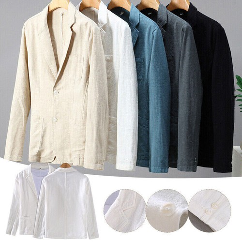 Blazer lino uomo - , casual