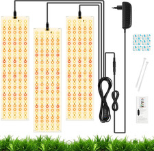 Lampada per Piante, 3 Pezzi Lampada Da Coltivazione a LED a Spettro Completo, 27