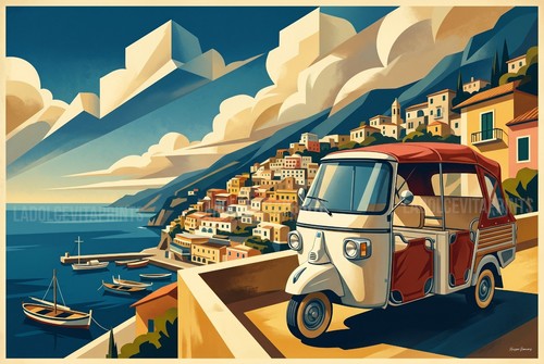 Italian riviera vintage - riviera,