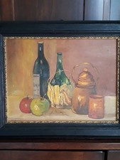 Quadro Antico 1931 Dipinto Olio Su Tavola Inizi 900 Natura Morta Ventennio Firma