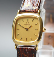 Vintage 1989 [quasi come nuovo] Omega De Ville 595.0098.2 20 mm quadrante...