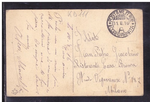 Timbro ww1 posta militare - timbro,