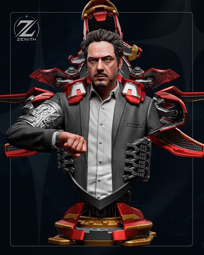 Bust tony stark iron man - man,
