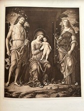 Stampa antica vergine - , e