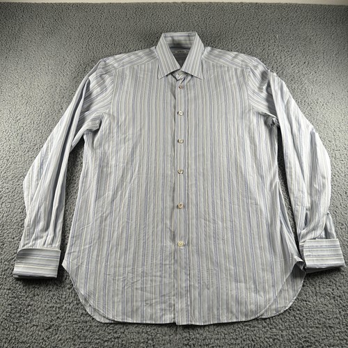 Kiton camicia uomo blu 100 - camicia,