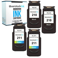 4 cartucce di inchiostro compatibili OSI PG-210 CL-211 per Canon PIXMA iP2702 MP230 MP235