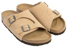 Birkenstock - 1027057 ZURICH NEW BEIGE SUEDE - Sandalo basso pelle scamosciata
