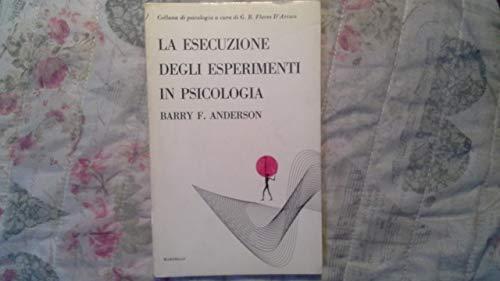 Esecuzione degli esperimenti - degli,