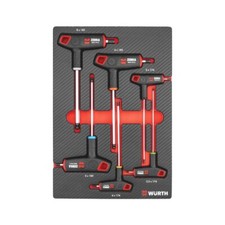 Chiavi a T Testa Sferica per Carrello Officina 6pz - WÜRTH 0965905520